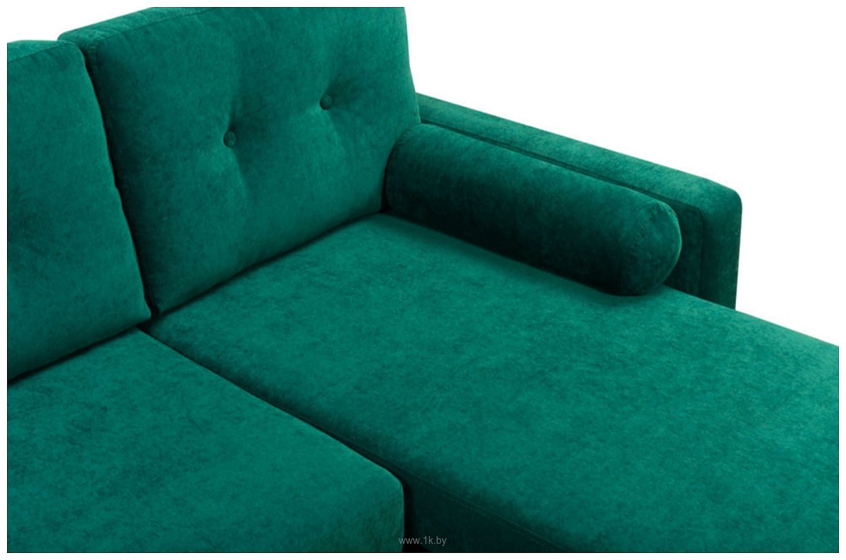 Фотографии Divan Динс угловой Velvet Emerald 220 см (велюр, зеленый)