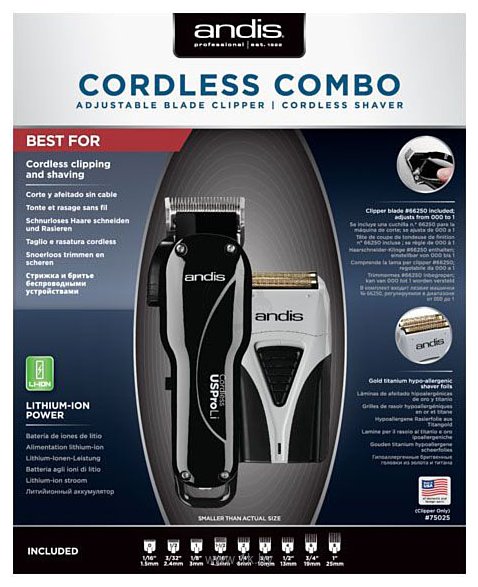 Фотографии Andis Cordless Combo 75025