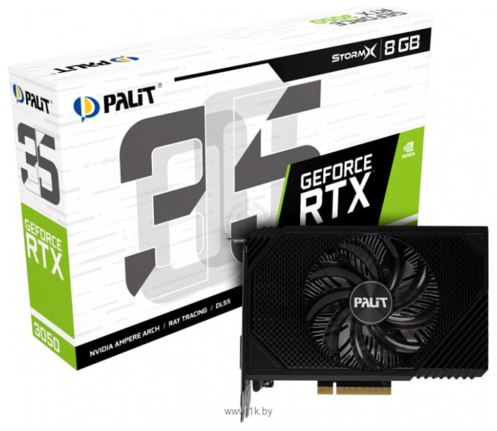 Фотографии Palit GeForce RTX 3050 StormX 8GB (NE63050018P1-1070F)