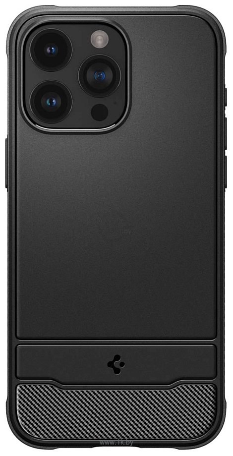 Фотографии Spigen Rugged Armor (MagFit) для iPhone 15 Pro Max ACS06561 (черный)