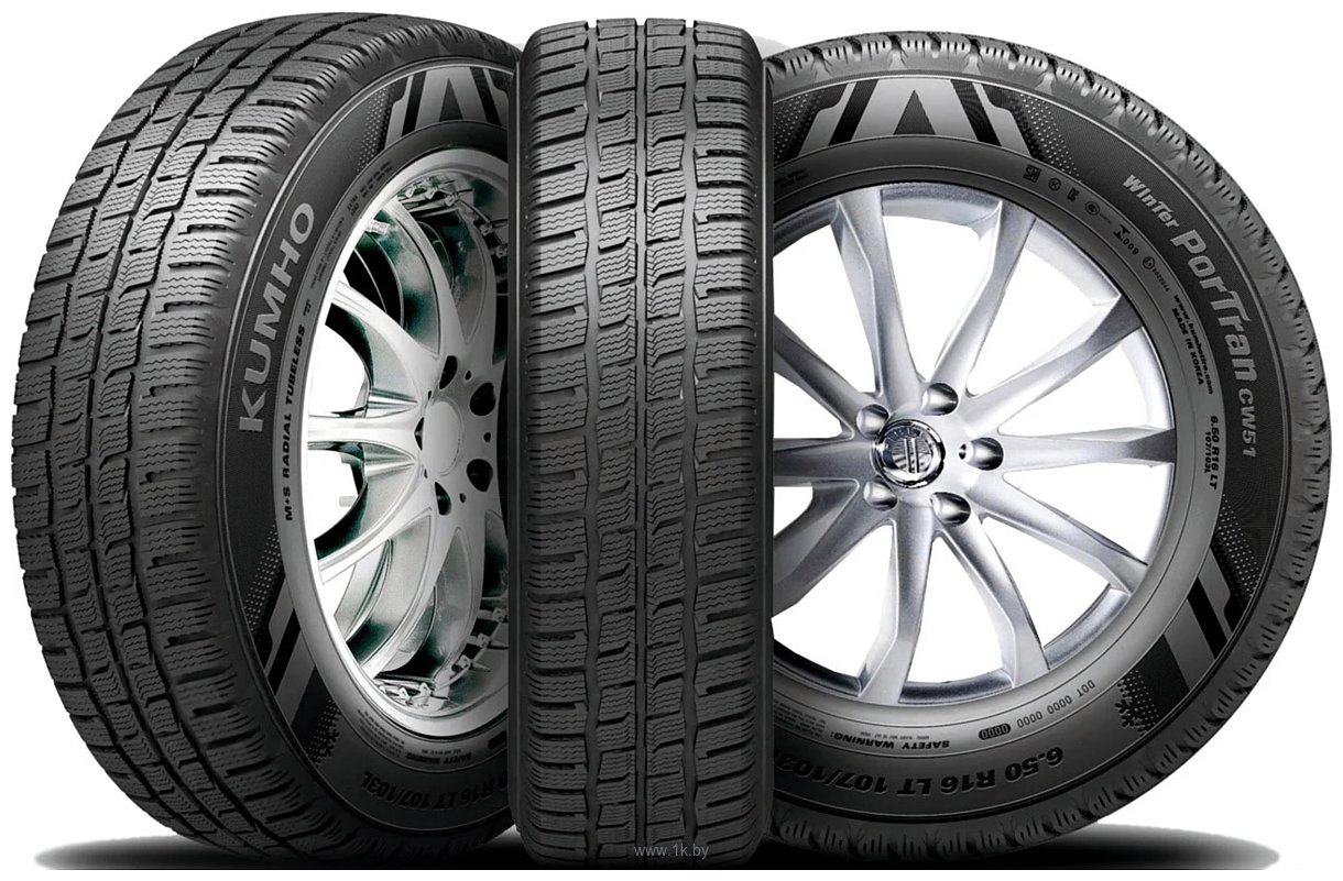 Фотографии Kumho Winter PorTran CW51 195/75 R16C 107 R