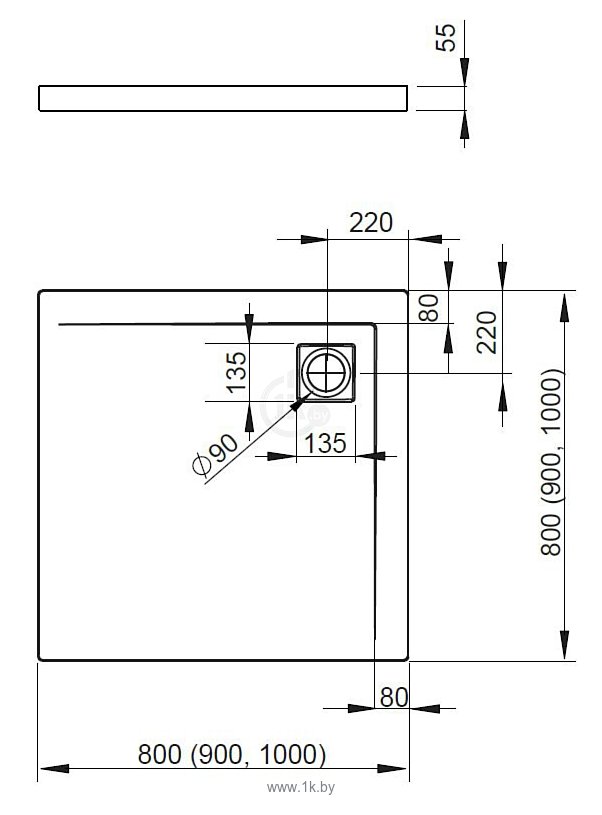 Фотографии Radaway Argos C 100x100 (4AC1010-01)