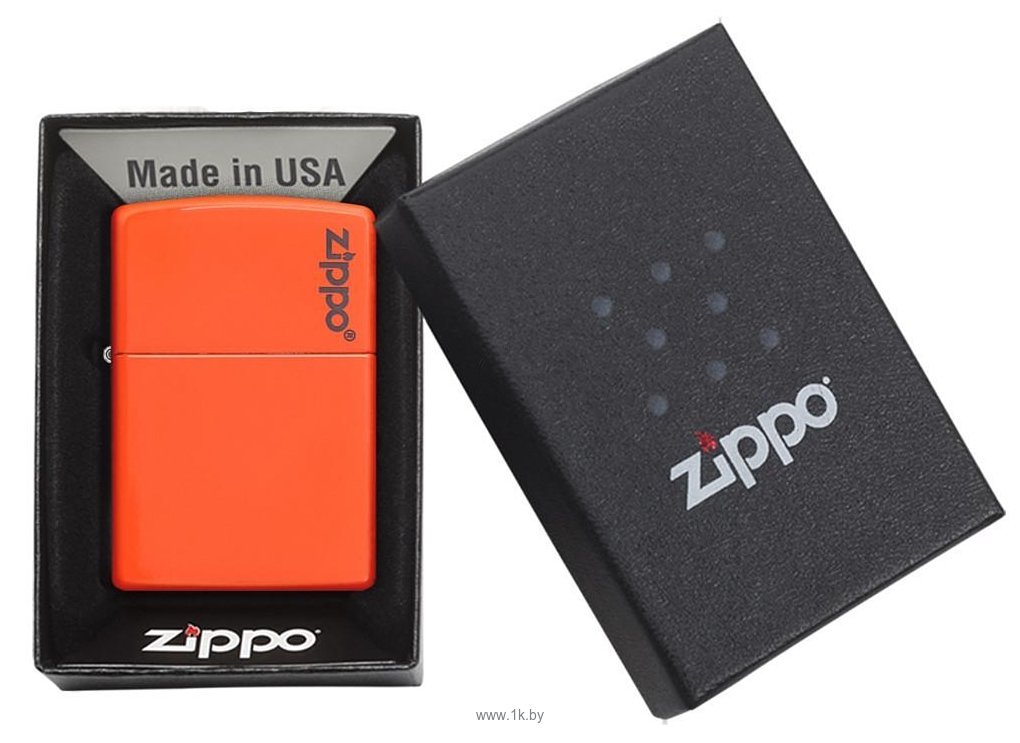 Фотографии Zippo Neon Orange Zippo Logo (28888ZL-000003)