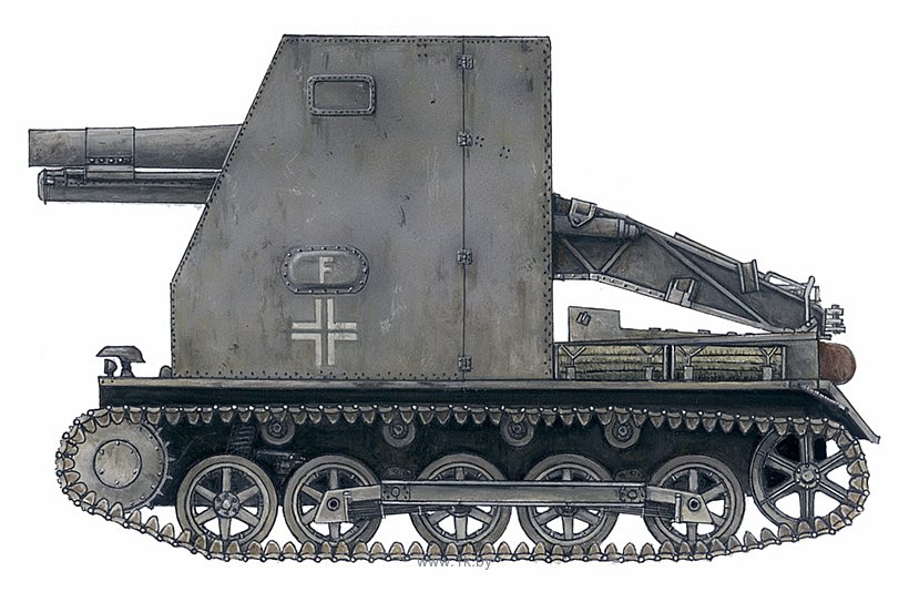 Фотографии ARK models AK 35005 Немецкая 150-мм самоходная пехотная гаубица «Бизон»