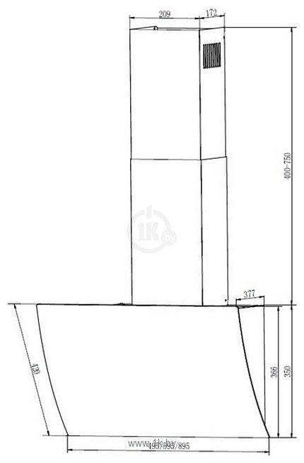 Фотографии Elikor Wave 50 WH