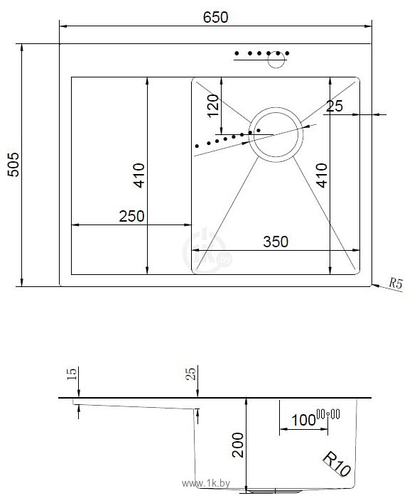 Фотографии ARFEKA AF 650x505 R PVD Nano