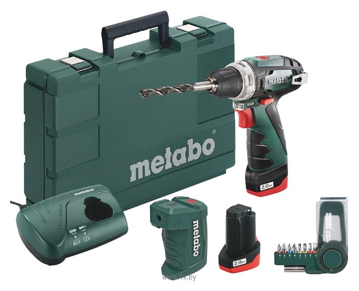 Фотографии Metabo PowerMaxx BS 2014 Basic 2.0Ah x2 Case Set4
