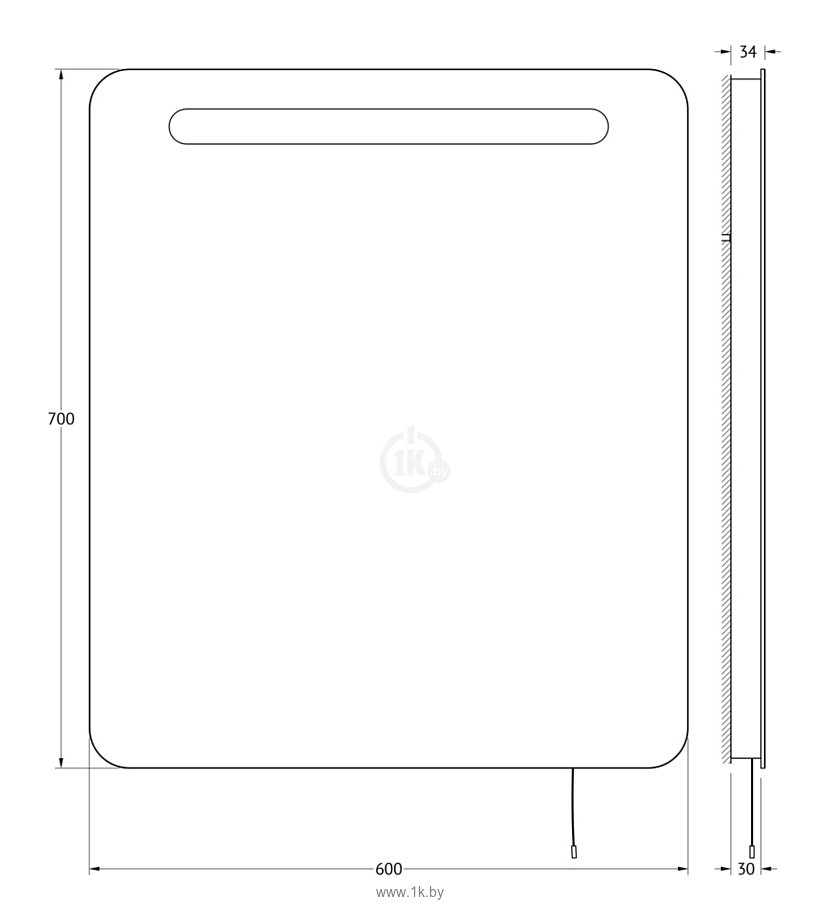 Фотографии Ellux Linea LED 60х70 (LIN-B1 9301)