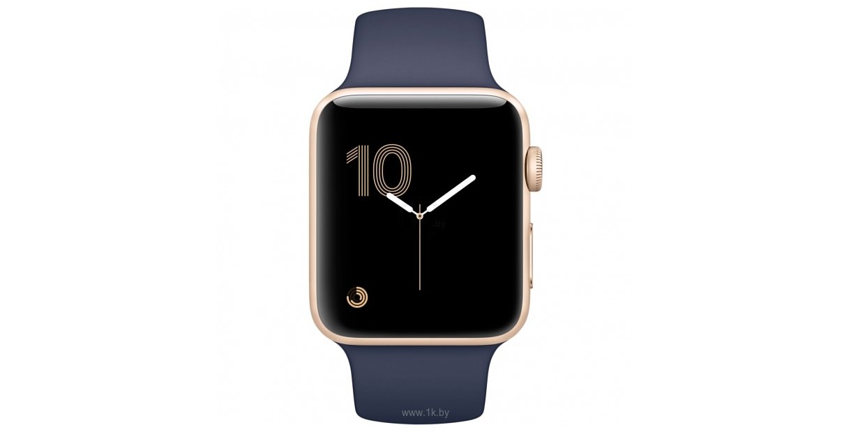 Фотографии Apple Watch Series 2 38mm Gold with Midnight Blue Sport Band (MQ132)