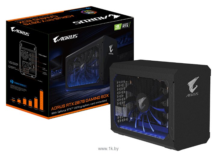 Фотографии GIGABYTE AORUS GeForce RTX 2070 Thunderbolt 3 8192MB Gaming Box (GV-N2070IXEB-8GC)