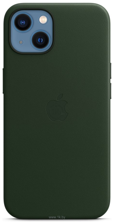 Фотографии Apple MagSafe Leather Case для iPhone 13 (зеленая секвойя)
