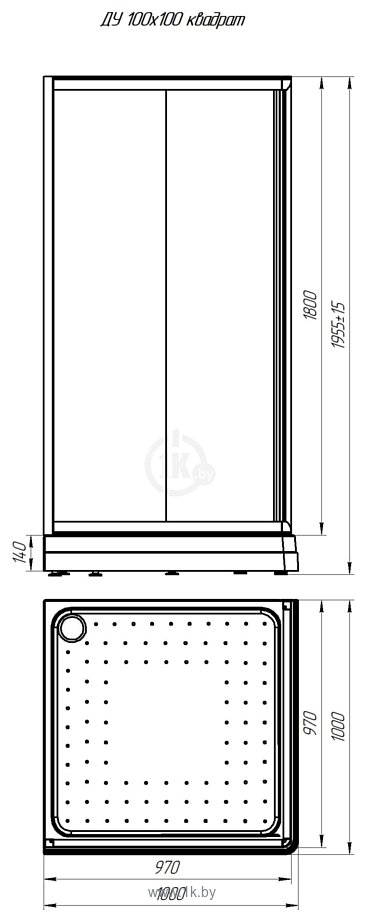 Фотографии Radomir 100 1-03-1-0-0-1190 (прозрачное стекло)