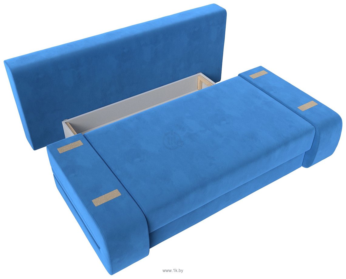 Фотографии Лига диванов Денвер 114656 (велюр голубой)