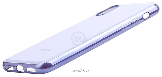 Фотографии EXPERTS Plating Tpu для Apple iPhone X/XS (фиалковый)