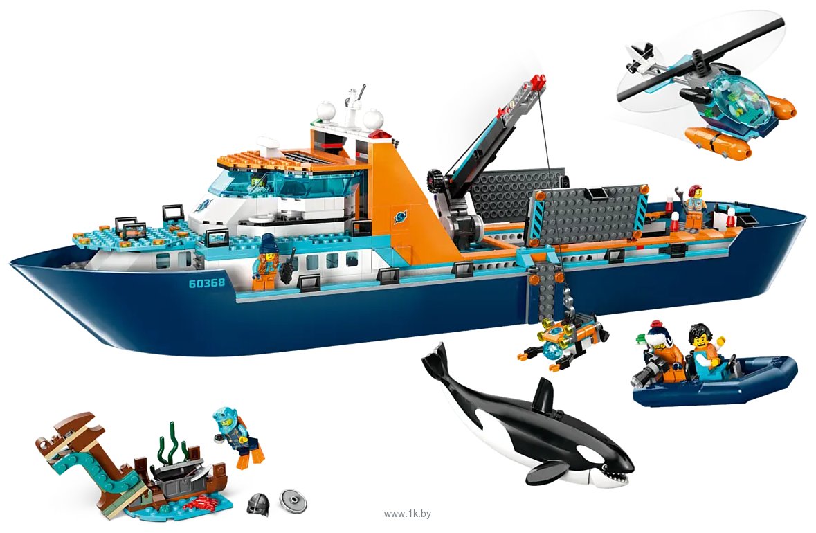 Фотографии LEGO City 60368 Корабль исследователей Арктики