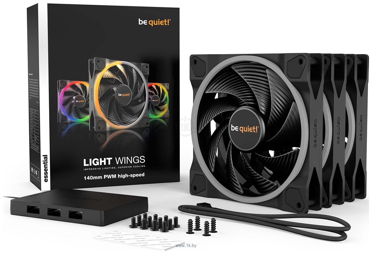 Фотографии be quiet! Light Wings 140mm PWM high-speed Triple Pack BL079