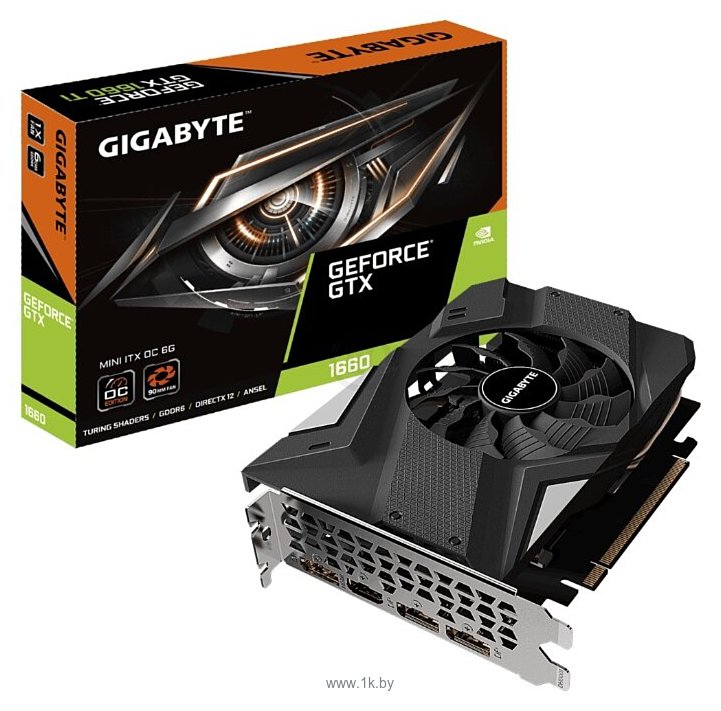 Фотографии GIGABYTE GeForce GTX 1660 MINI ITX OC (GV-N1660IXOC-6GD)