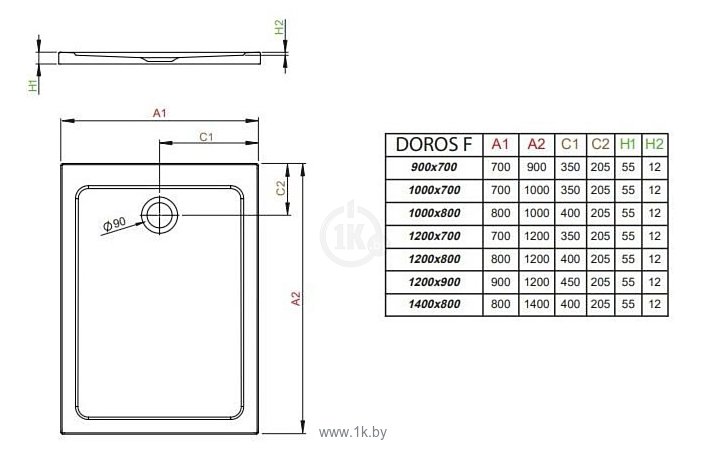 Фотографии Radaway Doros F 100x70