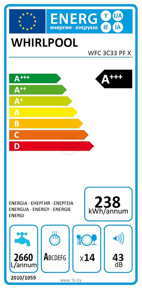 Фотографии Whirlpool WFC 3C33 PF X