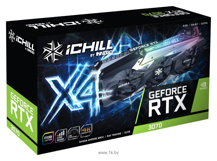 Фотографии INNO3D GeForce RTX 3070 iCHILL X4 8GB (C30704-08D6X-1710VA35)