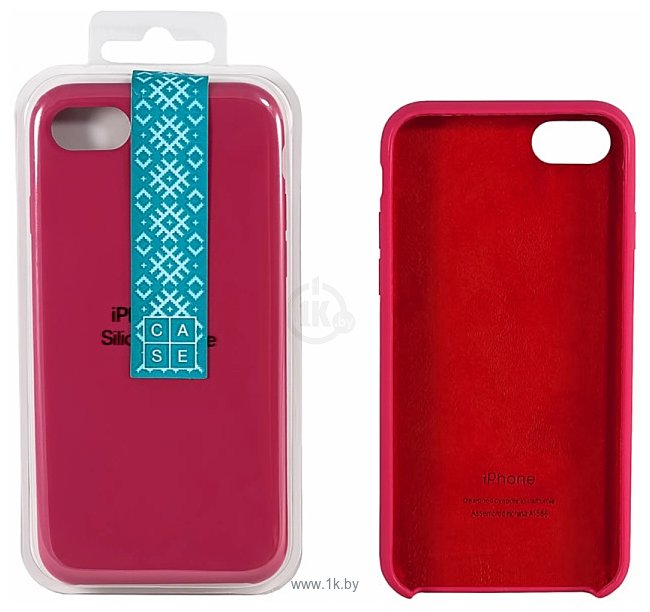 Фотографии Case Liquid для Apple iPhone 5/5S (розово-красный)