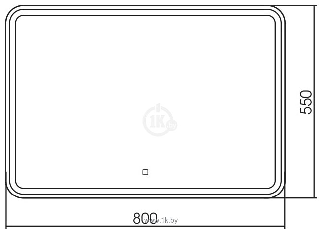 Фотографии Silver Mirrors  Давид-S 80x55 LED-00002738