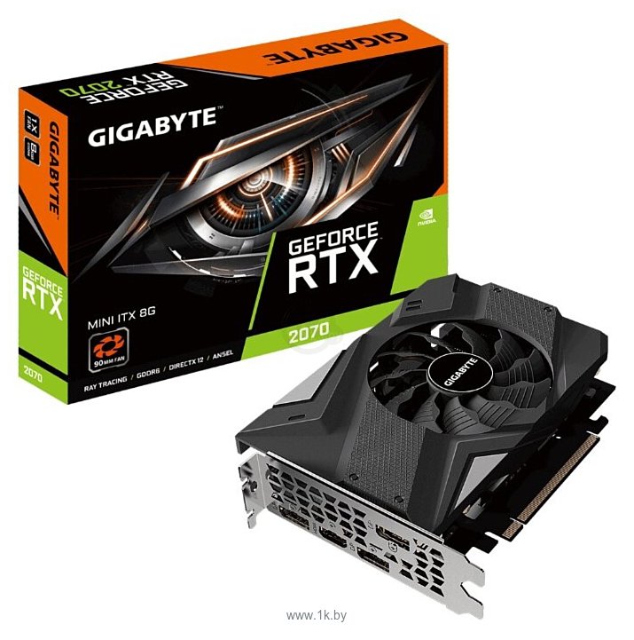 Фотографии GIGABYTE GeForce RTX 2070 MINI ITX (GV-N2070IX-8GC)