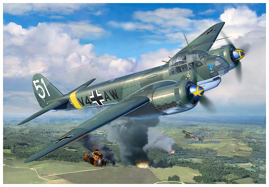 Фотографии Revell 03935 Немецкий бомбардировщик Junkers Ju88 A-4