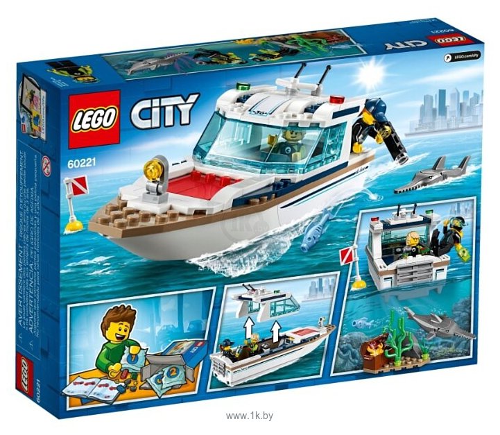 Фотографии LEGO City 60221 Яхта для дайвинга