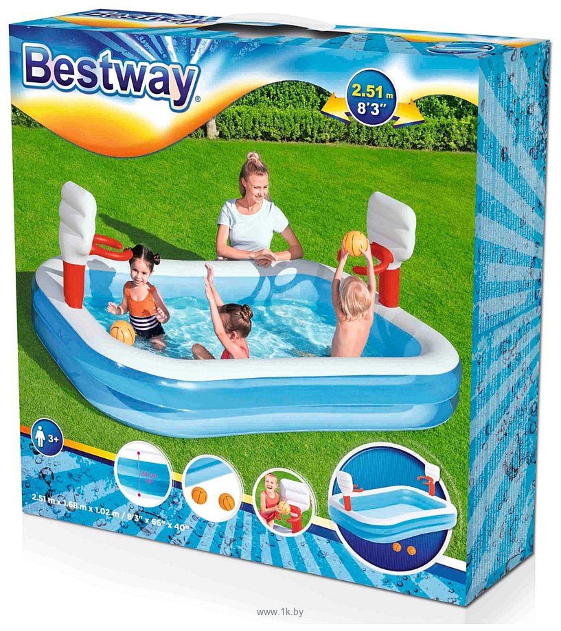 Фотографии Bestway Баскетбол 54122 (254х168х102)