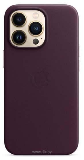 Фотографии Apple MagSafe Leather Case для iPhone 13 Pro (темная вишня)
