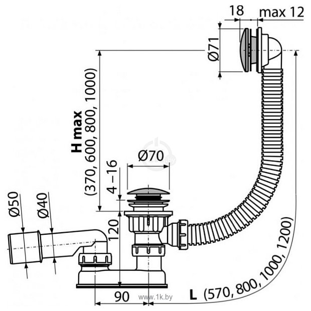 Фотографии Alcaplast A504CKM-80