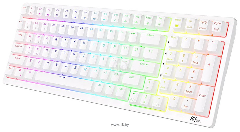 Фотографии Royal Kludge RK98 RGB white, RK Brown