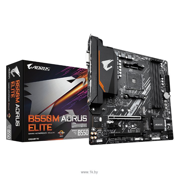 Фотографии GIGABYTE B550M AORUS ELITE (rev. 1.3) 