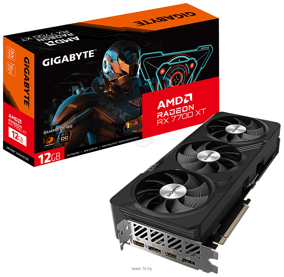 Фотографии GigaByte RX 7700XT (GV-R77XTGAMING OC-12GD)