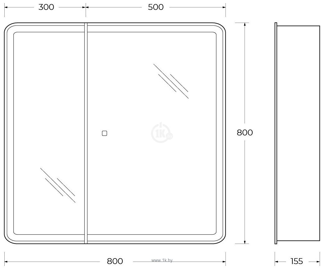 Фотографии BelBagno  SPC-MAR-800/800-2A-LED-TCH