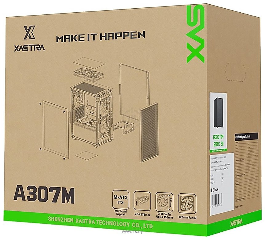 Фотографии XASTRA A307M 2BK SI (черный)