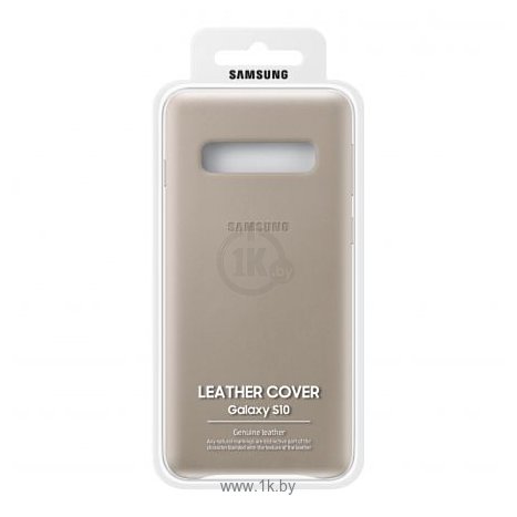 Фотографии Samsung Leather Cover для Samsung Galaxy S10 (серый)