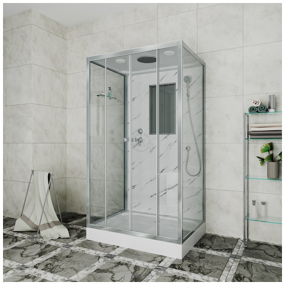 Фотографии Niagara NG-7772QW 120x90x210 (прозрачное стекло) Фотографии Niagara NG-7772QW 120x90x210 (прозрачное стекло)