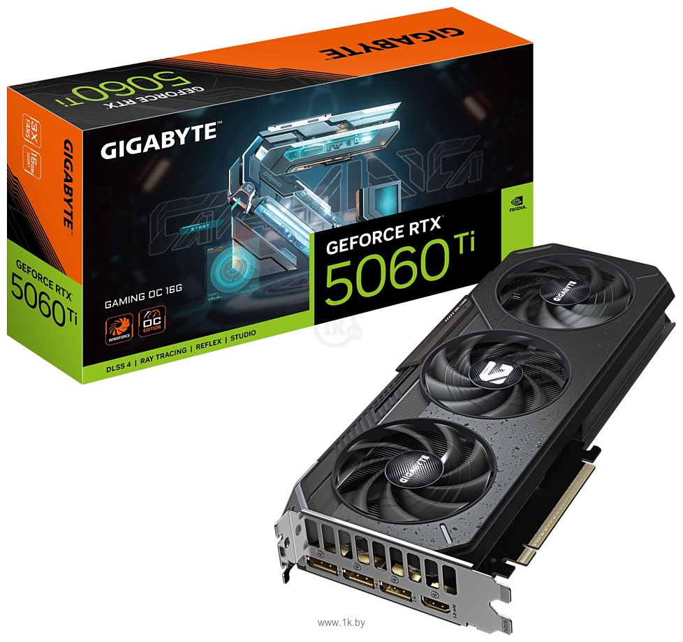 Фотографии Gigabyte GeForce RTX 5060 Ti Gaming OC 16G (GV-N506TGAMING OC-16GD)