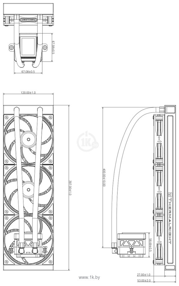 Фотографии Thermalright Frozen Warframe 360 SE ARGB V2 (белый)