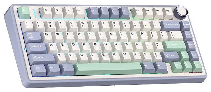 Фотографии AULA F75 white/blue/green, Leobog Graywood V3