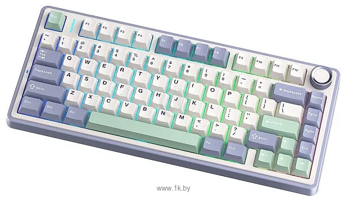 Фотографии AULA F75 white/blue/green, Leobog Graywood V3