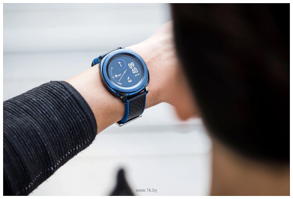 Фотографии Samsung Braloba Hybrid для Galaxy Watch 42mm/Gear Sport (черный/синий)
