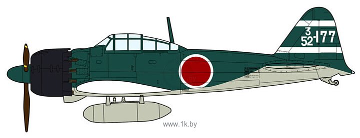 Фотографии Hasegawa Палубный истребитель Mitsubishi A6M5c Zero Type 52 HEI
