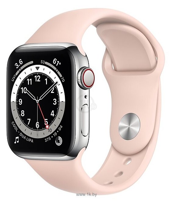Фотографии Apple Watch Series 6 GPS + Cellular 40mm Stainless Steel Case with Sport Band