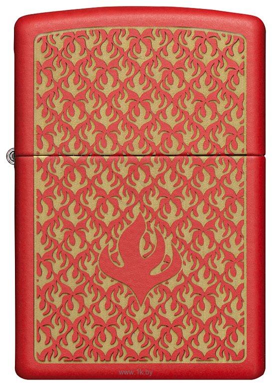 Фотографии Zippo Red Matte Flame Pattern 49573