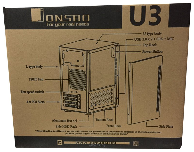 Фотографии Jonsbo U3 (серебристый)