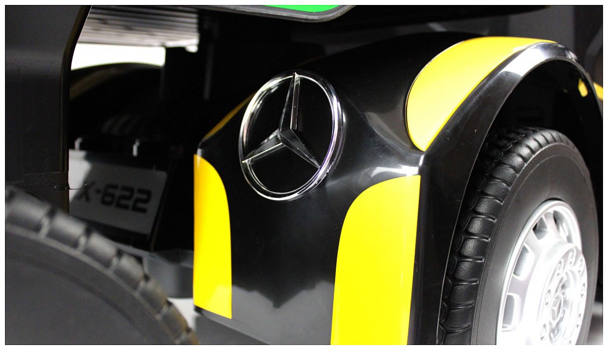 Фотографии RiverToys Mercedes-Benz Axor с прицепом H777HH (желтый)