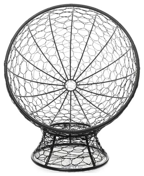 Фотографии M-Group Кокос на подставке 11590409 (черный ротанг/серая подушка)